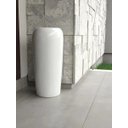 Ver imagem 2 de Vaso de Fibra de Vidro 63x28cm Estilo Vietnamita Branco