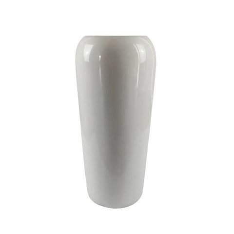 Vaso de Fibra de Vidro 63x28cm Estilo Vietnamita Branco