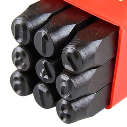 Punção Marcador Numérico 2,5 Mm 9 Peças - Rocast - 3