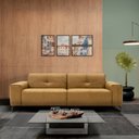 Ver imagem 2 de Sofá 3 Lugares Santorini Living Couro Castanho