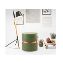 Ver imagem 5 de Kit 2 Mesas Auxiliares Lisboa + 1 Puff Miami Verde Adz