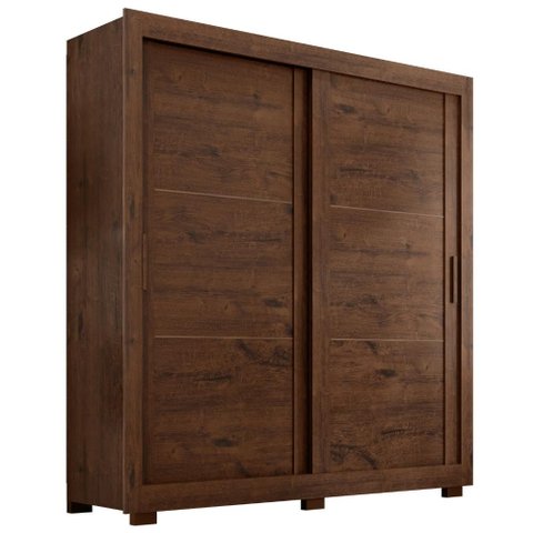 Guarda Roupa Casal 2 Portas de Correr 4 Gavetas Titan 196 cm Jacaranda Zanz