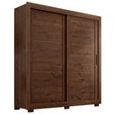 Ver imagem 1 de Guarda Roupa Casal 2 Portas de Correr 4 Gavetas Titan 196 cm Jacaranda Zanz