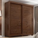 Ver imagem 2 de Guarda Roupa Casal 2 Portas de Correr 4 Gavetas Titan 196 cm Jacaranda Zanz