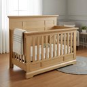 Ver imagem 2 de Berço Infantil de Madeira Maciça Jordyn Biscotti - Iaza Moveis