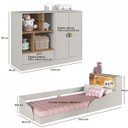 Ver imagem 4 de Quarto Infantil Cama Montessoriana e Cômoda Lille Cj081 Arenas