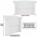Ver imagem 3 de Cabeceira para Cama Box Queen 202cm Kendi Facto Off White - Sallar Home