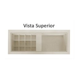 Penteadeira Aparador Suspenso para Maquiagem Quarto Off White Laca - 3