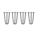 Ver imagem 5 de Rack para Tv Bancada com Nicho e Gaveta Pés Hairpin Legs Estilo Industrial Preto Laca