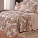 Ver imagem 1 de Kit Cobre Leito Colcha Tunes Queen 3 Peças Estampado 180 Fios Malaga 100% Poliéster