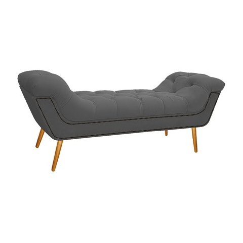 Calçadeira Madrid 100 cm Suede Cinza