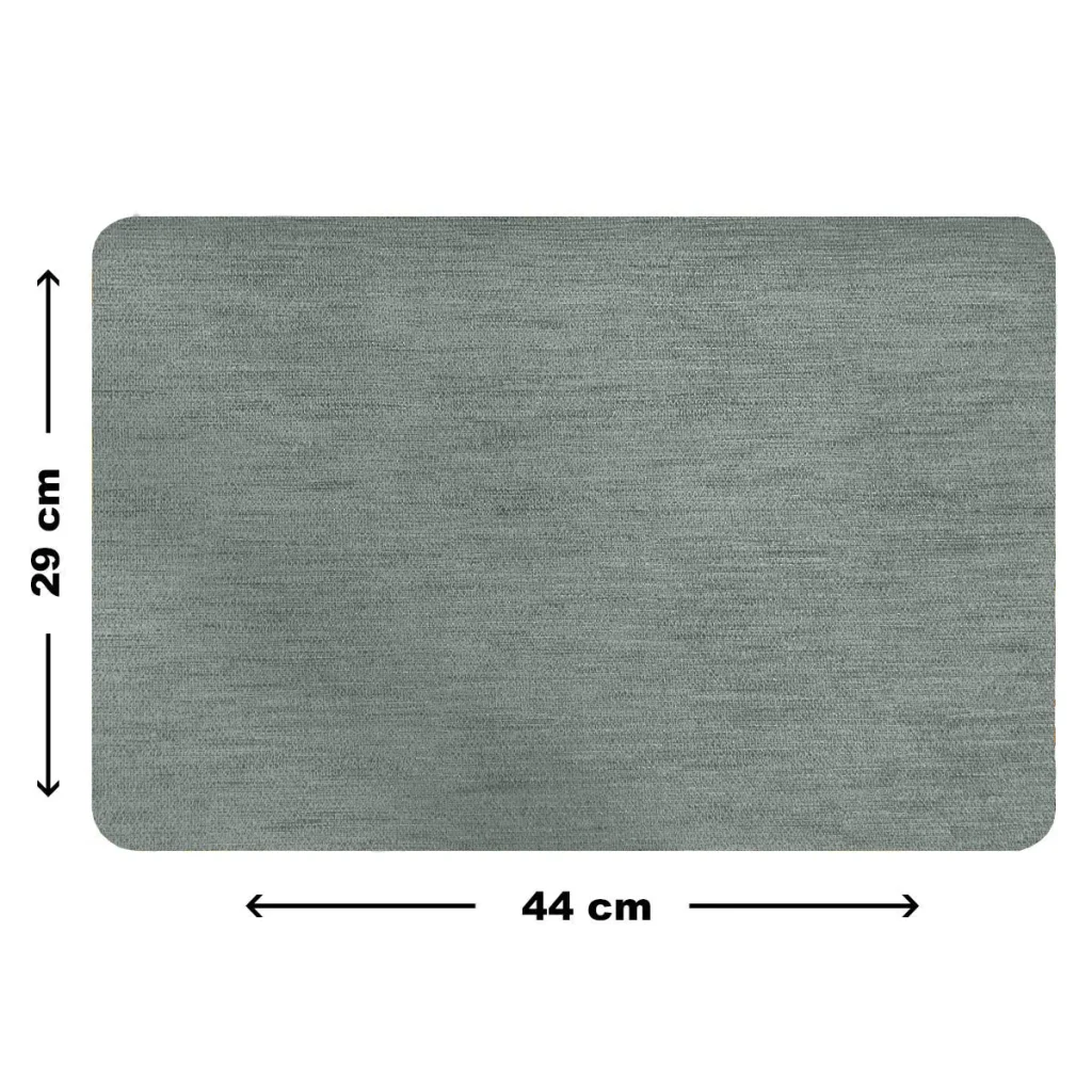 4 Jogo Americano Juta Cinza Impermeável Limpa Facil Pvc - 8