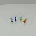 Ver imagem 6 de Jogo 4 Peças Xícara de Borossilicato 100ml Transparente 5x5x5cm Café Chá Alça