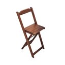 Ver imagem 2 de Mesa Bistrô Dobrável de Madeira Redonda com 2 Banquetas Imbuia - Tarimatã