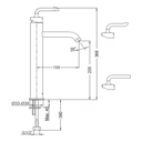 Ver imagem 4 de Misturador Monocomando Kohler Purist Bica Super Alta para Lavatório 98423BR-4ND-Cp Cromado