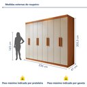 Ver imagem 3 de Guarda-roupa 8 Portas 4 Gavetas Andara Soft