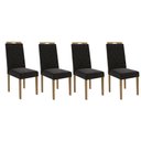 Ver imagem 1 de Cadeira de Cozinha 2cad152ea Kit 4 Un Eucalipto Suede Preto A038