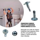 Ver imagem 6 de Parafuso Drywall Ponta Broca Flangeada 4.2x13 1200 Unidades