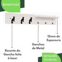 Ver imagem 3 de Porta Chaves De Parede Porta Chaveiro Organizador B.B.C.P