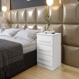 Mesa de Cabeceira Imperio Benetil Móveis - Branco - 2