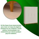 Ver imagem 6 de Roupeiro Elfe Classic 4 Portas 3 Gavetas Areia Fosco - Moveisaqui