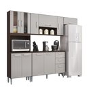 Ver imagem 1 de Cozinha Jolie Compacta Completa + Balcão com Tampo Chocolate/ Off White