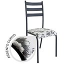 Ver imagem 4 de Kit 2 Cadeiras para Cozinha e Sala de Jantar 541.Sli Preto/Branco Floral