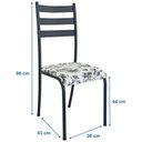 Ver imagem 2 de Kit 2 Cadeiras para Cozinha e Sala de Jantar 541.sli