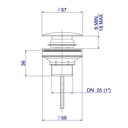 Ver imagem 2 de Válvula de Escoamento Click para Cuba Red Gold 1601.gl.cli.rd Deca