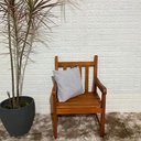 Ver imagem 1 de Banco de Jardim Namoradeira de Madeira 1 Lugar com Verniz