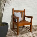 Ver imagem 3 de Banco de Jardim Namoradeira de Madeira 1 Lugar com Verniz