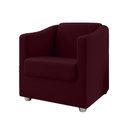 Ver imagem 2 de Kit 2 Poltronas Decorativa BIA SUEDE MARSALA SKY MOBILE