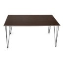 Ver imagem 3 de Mesa Elen Tampo Retangular 140x80cm de Madeira Amêndoa New Green