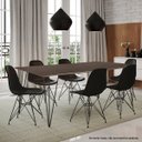 Ver imagem 2 de Mesa Elen Tampo Retangular 140x80cm de Madeira Amêndoa New Green