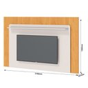 Ver imagem 2 de Rack com Painel para TV 70 Polegadas Arc Off White e Nature 220cm Imcal