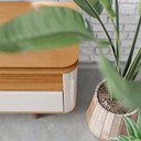 Ver imagem 6 de Rack com Painel para TV 70 Polegadas Arc Off White e Nature 220cm Imcal