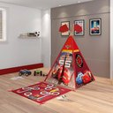 Ver imagem 6 de Conjunto Cabana Tenda Infantil Bristol Vermelho e Rosa Menino Menina