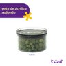 Pote de Acrílico 400ml com Tampa Hermético Redondo - Tüd - 3
