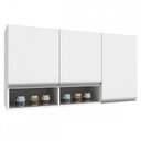 Ver imagem 1 de Armário Aéreo Cozinha Athena 3 Portas Branco - Irm Móveis
