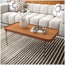 Ver imagem 1 de Mesa de Centro Sala de Estar Mavi G 110x52 Nature com Pes Metal Cobre