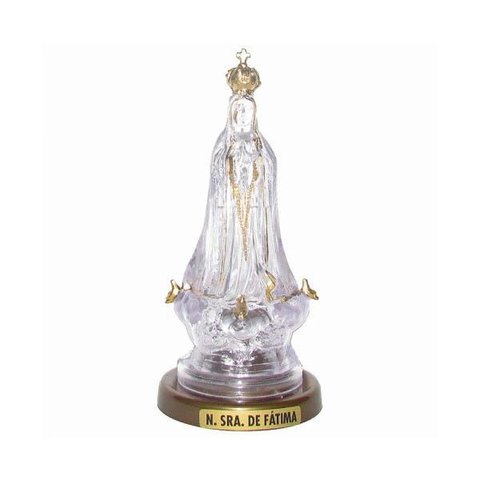 Abajur Imagem Nossa Senhora de Fátima Luminária Led Acrílico