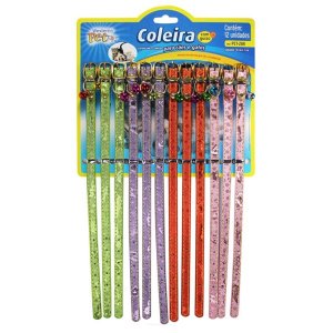 Coleira Para Cães Gatos Guizo 12 Peças WESTERN PET-288