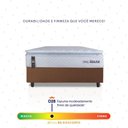 Ver imagem 5 de Conjunto Box Marrom Luanda Branco Espuma D28 Solteiro 88x188x62 - King House