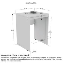 Bancada Balcão para Embutir Lava e Seca Prateleira Retrátil Branco - 5