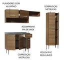 Ver imagem 5 de Armário de Cozinha Compacta 229cm com Pia Rustic Emilly Madesa 10
