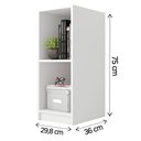 Ver imagem 3 de Nicho Torre Multifuncional Para Lavanderia Branco Caemmun