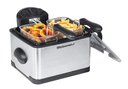 Ver imagem 1 de Elite Gourmet Edf401t Fritadeira Elétrica 3 Cestas 1700w Preto