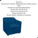 Ver imagem 4 de Poltrona Decorativa Tilla Suede com Pés Cromados