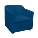 Ver imagem 1 de Poltrona Decorativa Tilla Suede com Pés Cromados