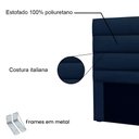Ver imagem 4 de Cabeceira King 1,95m Las Palmas Suede Azul Marinho - Pallazio